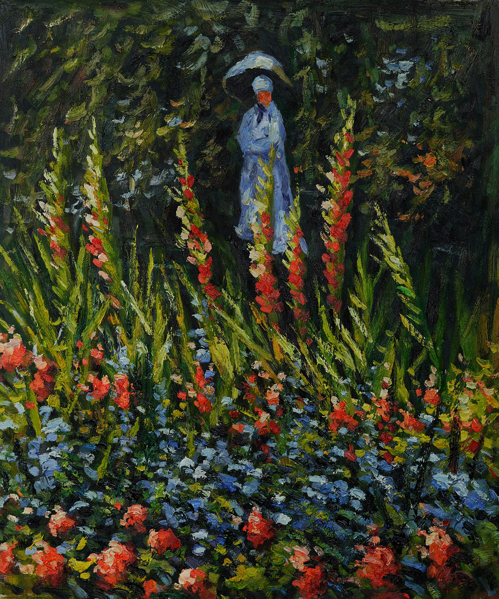 The Garden, Gladioli by Claude Monet
